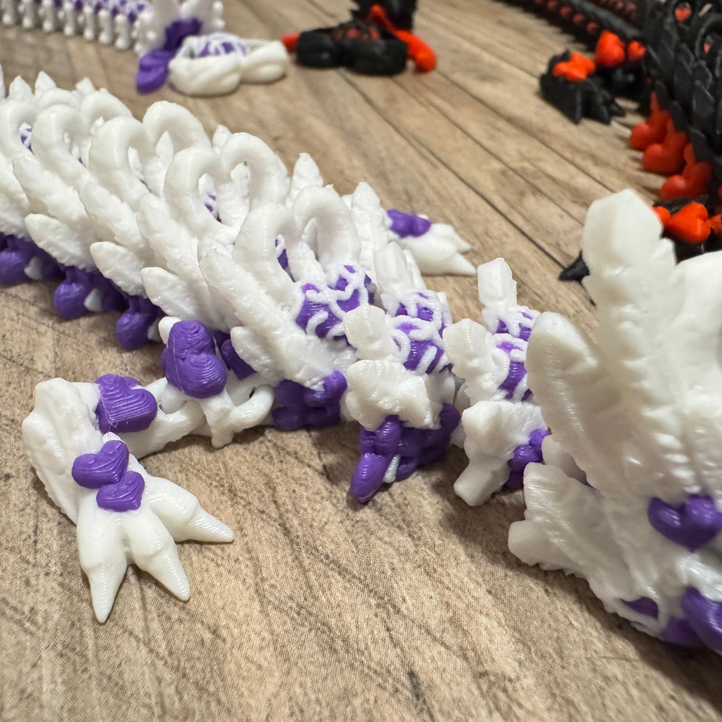 Dark and Light Heart Dragons