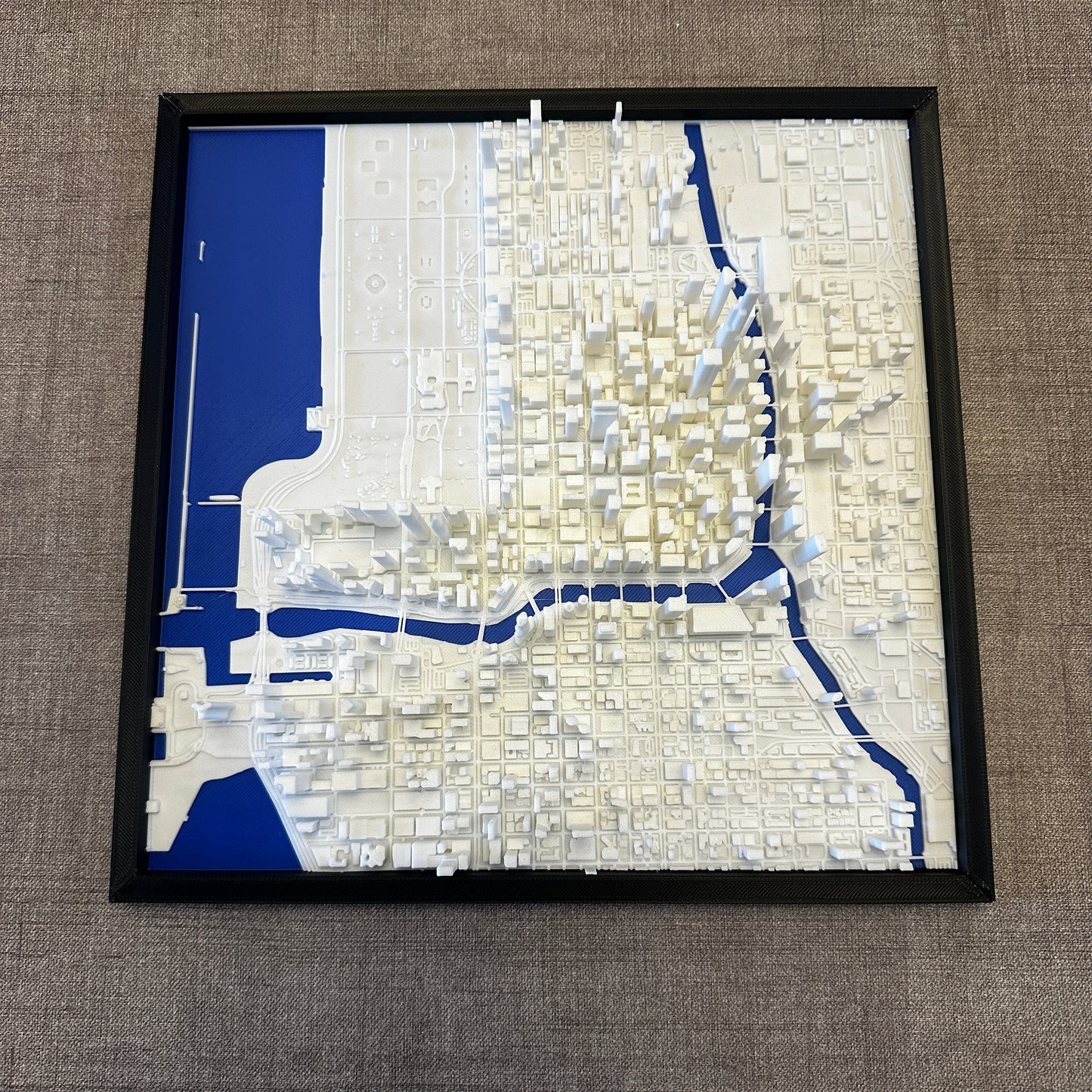 3D Chicago IL Map