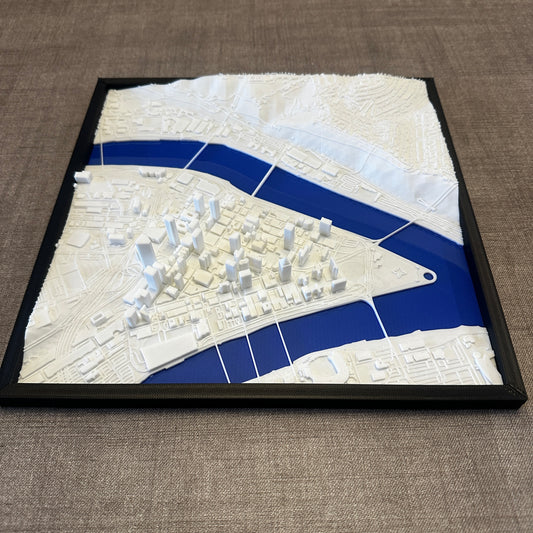 3D Pittsburgh PA Map