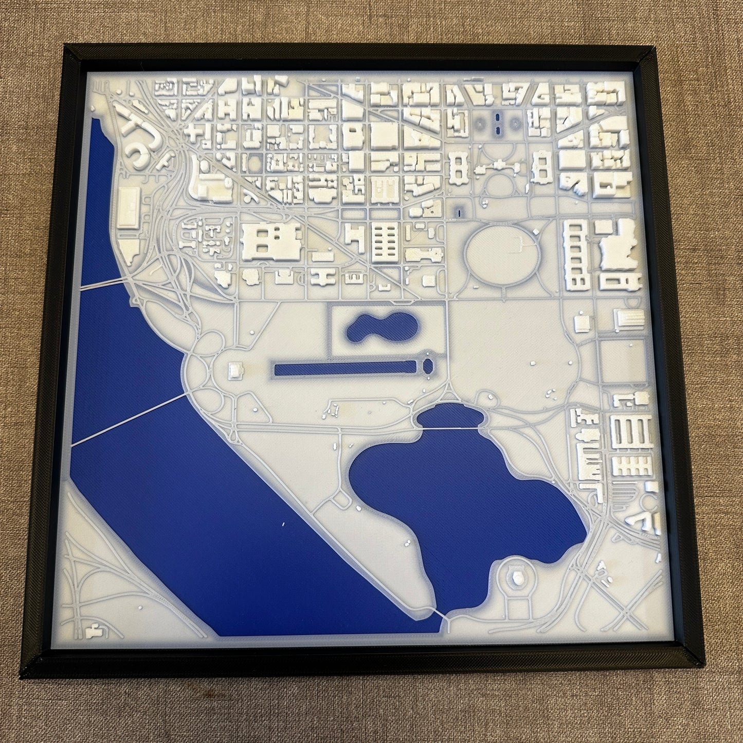 3D Washington DC Map