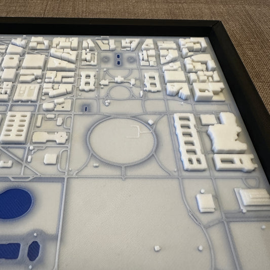 3D Washington DC Map