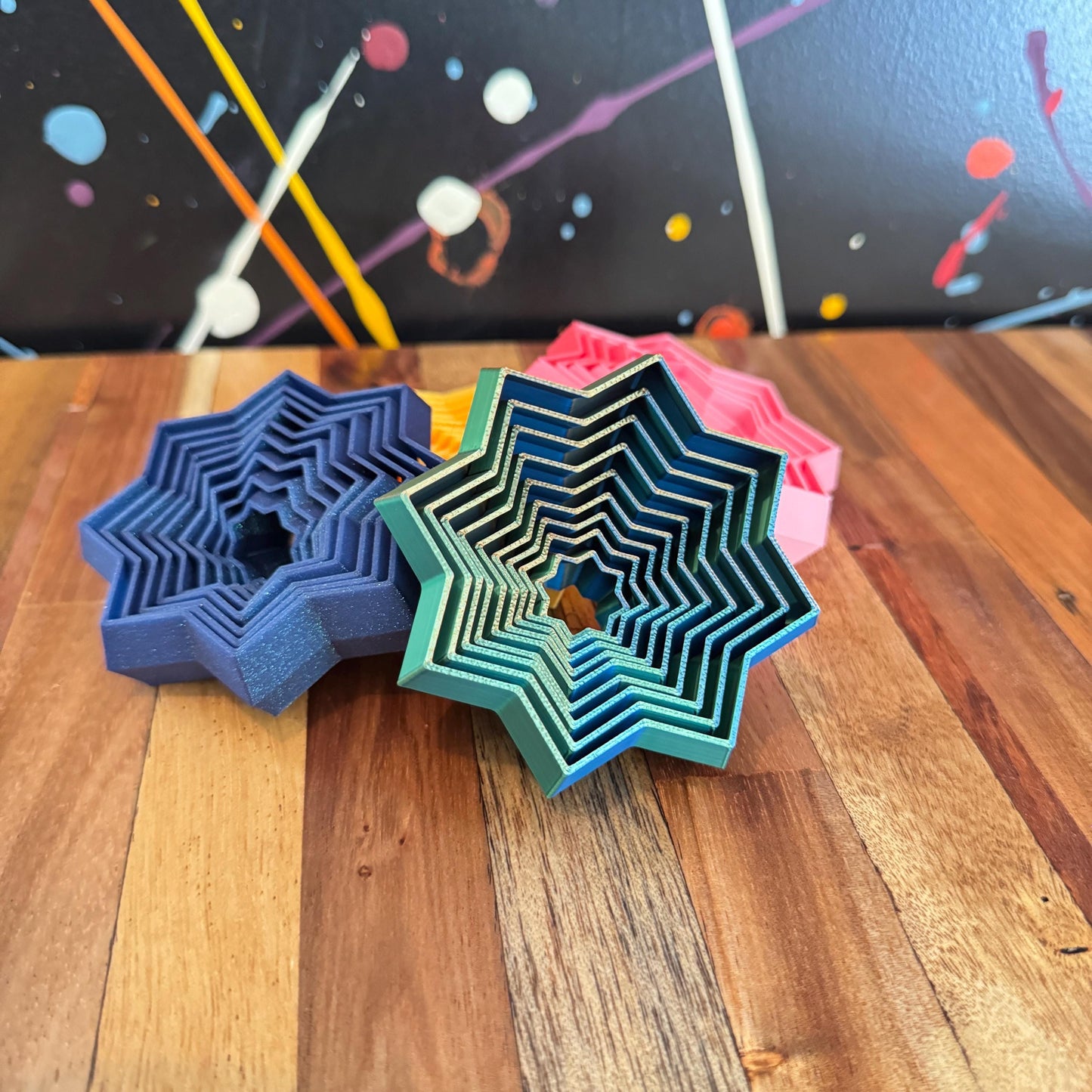 3D Articulating Fidget Stars